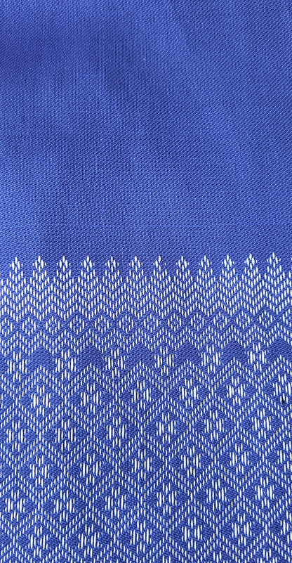 Empire Blue Vest - Cambodian Blended Silk - Women